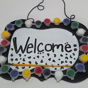 Handpainted Welcome sign Art